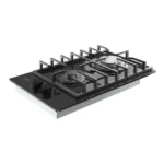 Xper Top 30cm 2 Burners Cast Iron Glass Black