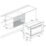 Lofra Oven 90cm Gas & Electric Black