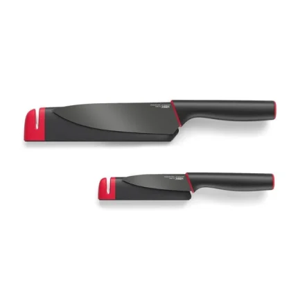 Joseph Joseph Slice&Sharpen™ Set of 2 Knives with Sharpening Sheaths