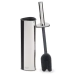 Joseph Joseph Flex™ 360 Luxe Toilet Brush with Stainless-steel Finish