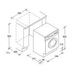 Candy Washer Dryer Built-in 8/6Kg 1400RPM Inverter White