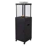General Chrome Patio Gas Heater Glass