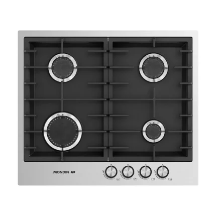 Mondin Hob 60cm Cast Iron Stainless Steel/Black