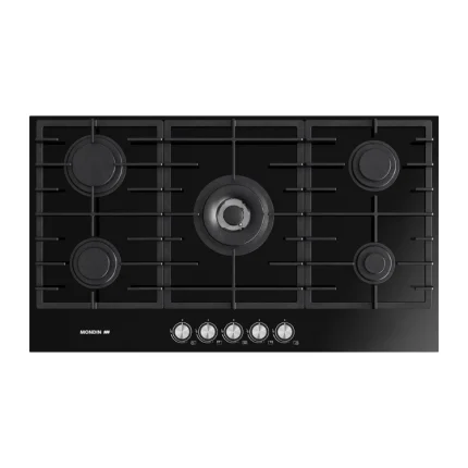 Mondin Hob 90cm Cast Iron Glass Black