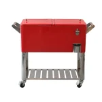 Aqualux Outdoor Cooler Red 80 Liters