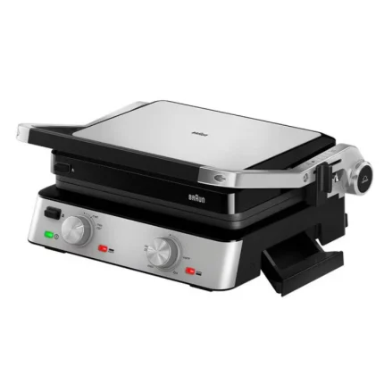 Braun Contact Grill & griddle plate 2000W Stainless/Black