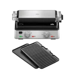 Braun Contact Grill & griddle plate 2000W Stainless/Black