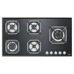 Lofra Gas Hob 90cm Glass Black Flat Edge