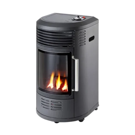 Alvima Chimney Gas Heater Dark Grey