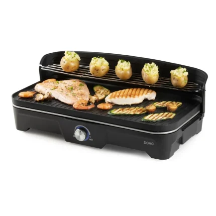 DOMO Barbecue table grill with windshield - 2200W