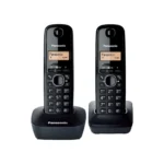 Panasonic KX-TG1612 DECT Cordless Duo Phone Black