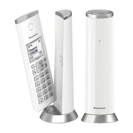 Panasonic KX-TGK212 Designer Digital Cordless Duo Telephone White