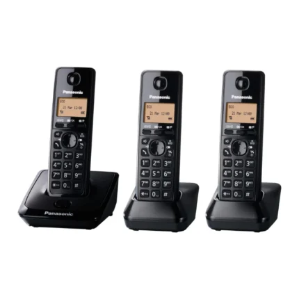 Panasonic KX-TG2713 Digital Cordless Trio Telephone Black (3 Handsets)