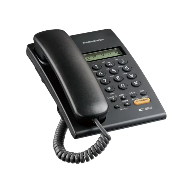 product Panasonic KX-TSC62SX Slim Corded Landline Telephone with Speakerphone Black