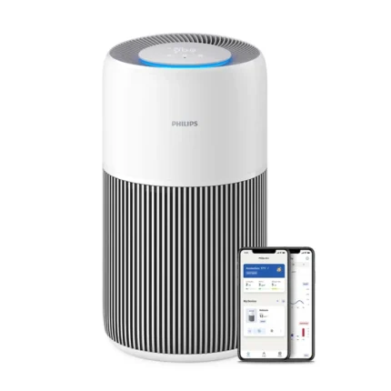 Philips PureProtect Quiet 2200 Series Smart Air Purifier with HEPA NanoProtect & Active Carbon 420 m³/h CADR Arctic White