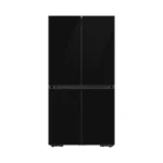 Samsung Bespoke T-Style 4-Door French Door Refrigerator 602L, Clean Black Glass