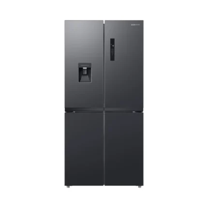 Samsung French Door Refrigerator Twin Cooling Plus, 466L, Black Matt