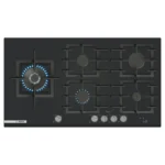 Bosch Serie 8 Gas Hob 90cm Tempered Glass, Black