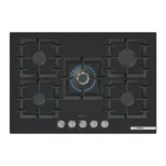 Bosch Serie 6 Gas Hob 75cm Tempered Glass, Black
