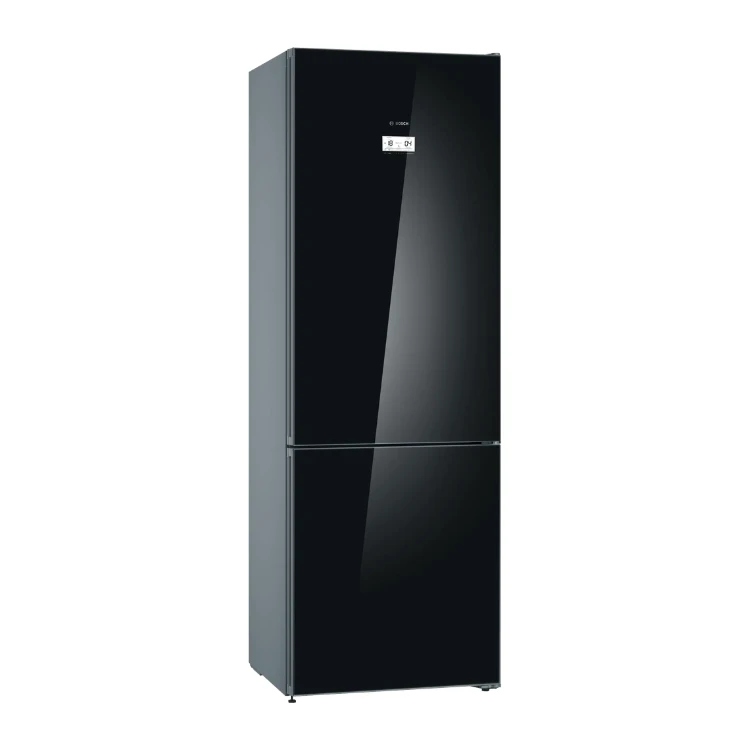 product Bosch Serie 6 Bottom Mount Fridge-Freezer Black Glass