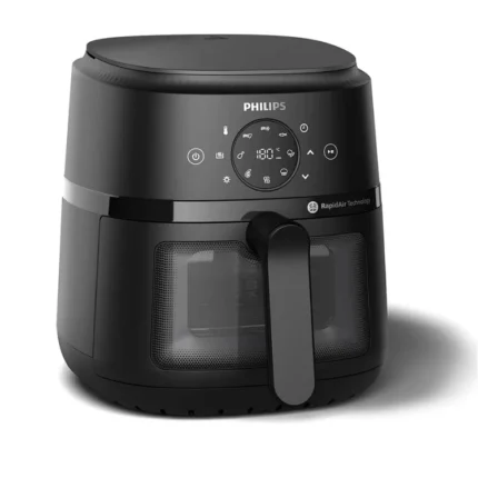Philips 2000 Series Airfryer 4.2L with Cooking Window & RapidAir 1500W Black