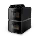 Philips 4000 Series Stacked Dual Basket Airfryer 10L with Vertical RapidAir & Dual Windows 2750W Black
