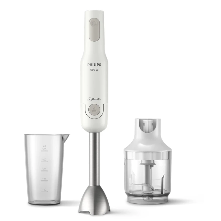 product Philips Daily Collection ProMix Hand Blender with Metal Shaft & Compact Chopper 650W White