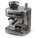 Philips Barista Brew Semi-Automatic Espresso Machine with Conical Burr Grinder & PID Control 1350W Stainless Steel/Metal