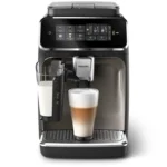 Philips 3300 Series Fully Automatic Espresso Machine with LatteGo & SilentBrew 1500W Black