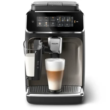 Philips 3300 Series Fully Automatic Espresso Machine with LatteGo & SilentBrew 1500W Black