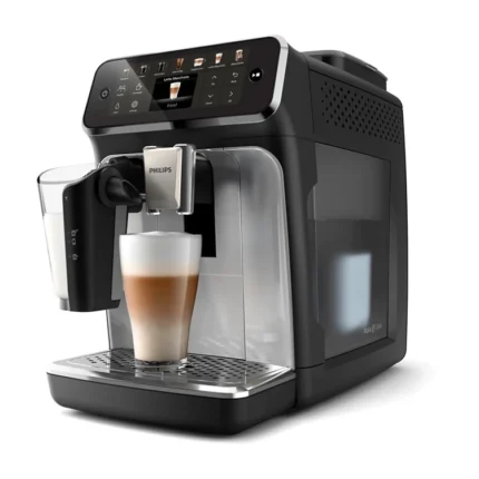 Philips 4400 Series Fully Automatic Espresso Machine with LatteGo, TFT Color Display & QuickStart 1500W Black