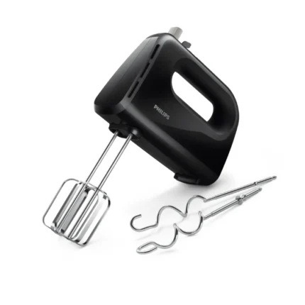 Philips Daily Collection Hand Mixer with Cone-Shaped Beaters 300W Black