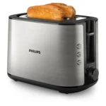Philips Viva Collection Full Metal 2-Slot Toaster with Integrated Bun Warmer 950W Stainless Steel