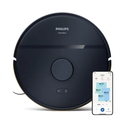 Philips 2000 Series HomeRun Robot Vacuum & Mop with LDS Radar & 6000 Pa Suction Dark Blue