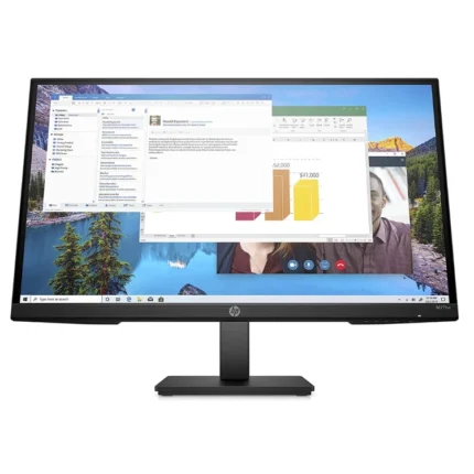 HP Monitor 27" FHD IPS E27 M27ha with Built-In Dual Speakers & Pivot Rotation