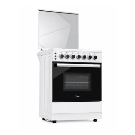 Xper 60cm Freestanding Gas Cooker Full Safety White