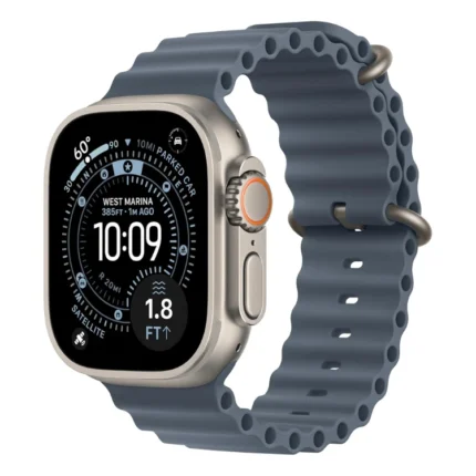 Apple Watch Ultra 3 49mm Natura Titanium with Blue Anchor Ocean Band