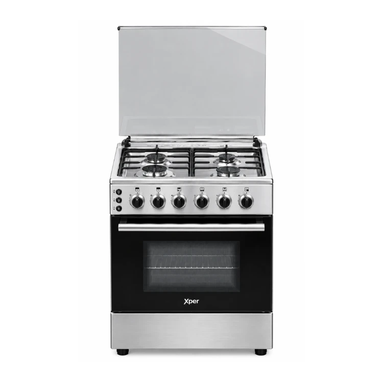 product Xper 60cm Freestanding Gas Cooker Full Safety Stainless Steel