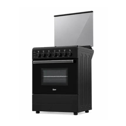 Xper 60cm Freestanding Gas Cooker Full Safety Black